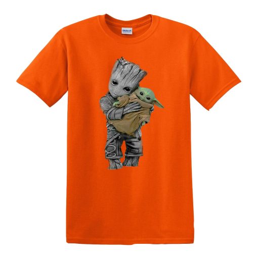 BABY YODA BABY GROOT FUNNY T-SHIRT