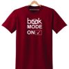 BOOK MODE ON SLOGAN T SHIRT