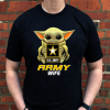 Baby Yoda Hug Us Army Wife Cute Funny Gift T-Shirt