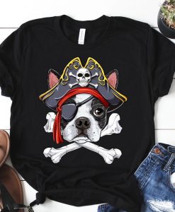 Boston Terrier Pirate Shirt