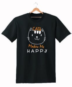 CAT MAKE ME HAPPY T SHIRT