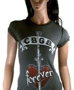 CBGB Forever New York Club Tattoo Rock Star T-shirt