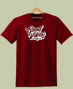 GOOD VIBES SLOGAN T SHIRT