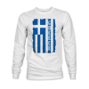 Greece country flag long sleeve sweatshirt