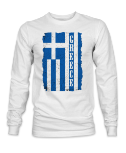 Greece country flag long sleeve sweatshirt