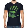 HAND PRINT PRINTED MENS T-SHIRT