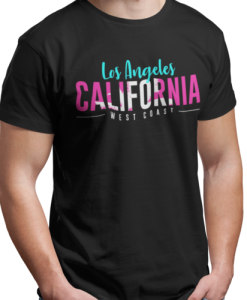 Los Angeles California t shirts