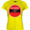 NO ENTRY ZOMBIE LADIES T-SHIRT