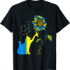 Peace in Ukraine Dove And Cat. Stand with Ukraine T-Shirt