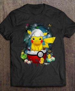 Pikachu Men's Black T-Shirt