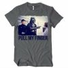 Princess Leia Rebel pull my finger funny t-shirt