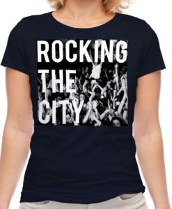 ROCKING THE CITY LADIES FASHION PRINT T-SHIRT