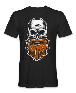 Skull with long beard t-shirt