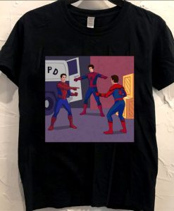 Spider-Man Meme Classic Black T-Shirt