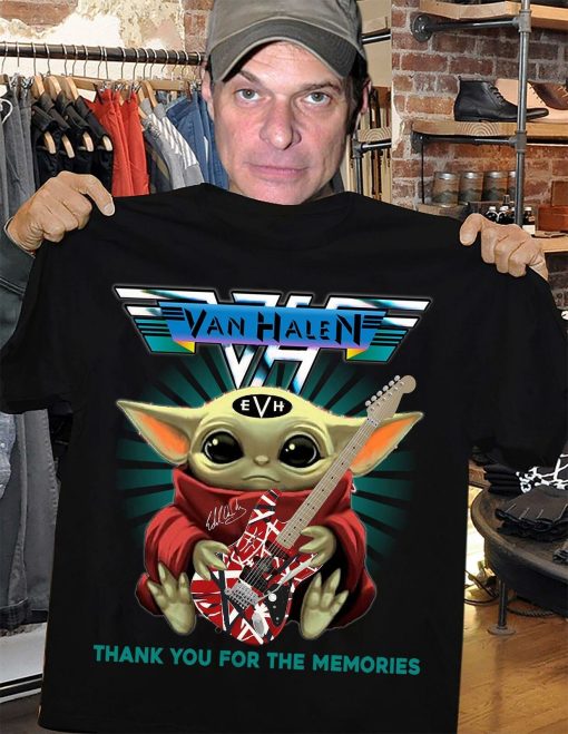 Van Halen And Baby Yoda Thank You For The Memories Shirt