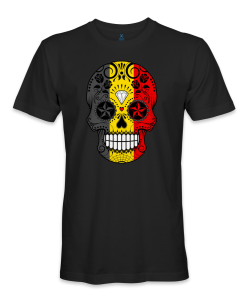 belgium skull t shirt