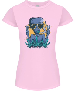 An Alien Smoking Weed T-Shirt