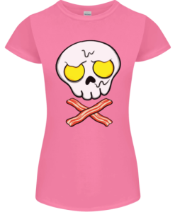 Bacon & Egg Skull & Crossbones T-Shirt