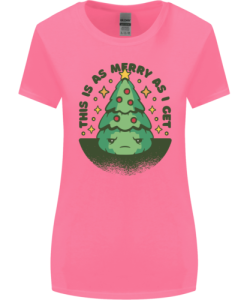 Bah Humbug Christmas Tree Funny Womens T-Shirt