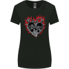 Biker Heart Motorbike Motorcycle Womens T-Shirt