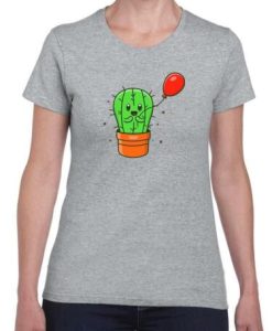 Cactus W Balloon Shaped T-shirt