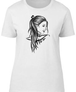 Cute Hair Sketch Women's T shirt