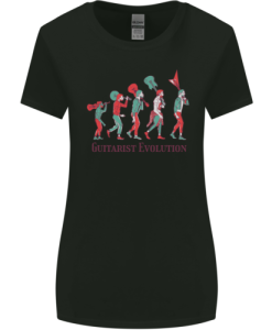 Evolution of a Guitarist Womens T-Shirt