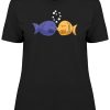 Fishes Kissing Cartoon Women's T shirt