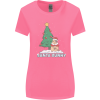 Funny Christmas Santa Bunny Womens T-Shirt