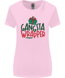 Gangsta Wrapper Funny Christmas Present Womens T-Shirt