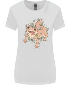 Gekko With Flowers Lizards Womens T-Shirt