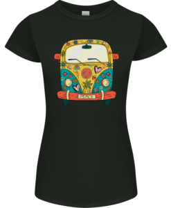 Hippy Van Flowers Peace CampervanT-Shirt