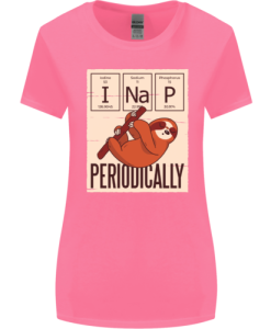 I Nap Funny Periodic Table Sloth Geek Sleep Womens T-Shirt