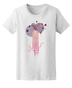 Octopus Cartoon In Love Women's T shirt