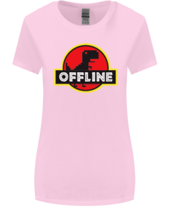 Offline Funny Gamer Gaming Womens T-Shirt