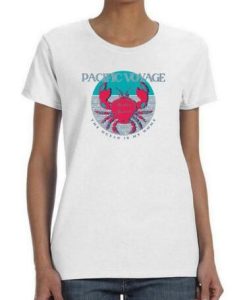 Pacific Voyage Crab Sign Shaped T-shirt