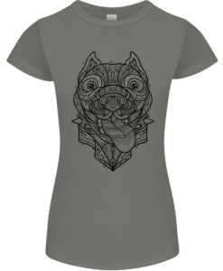 Pitbull Mandala Art Dog Lover Womens T-Shirt