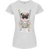 Pug in a Baby Harness Funny Dog Womens T-Shirt