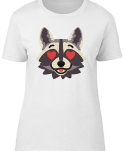 Raccoon Heart Eyes In Love shirt