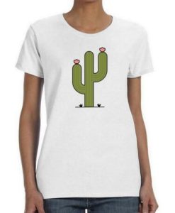 Simple Cactus Shaped T-shirt