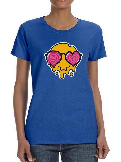 Smile Face Hypnotic Shaped T-shirt