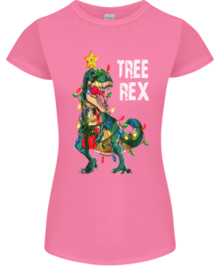 T-Rex Funny Christmas Dinosaur Womens T-Shirt