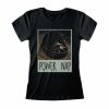 The Mandalorian Power Nap Black Fitted T-Shirt