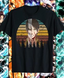 Attack on Titan Anime Black classic T-Shirt