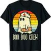 Boo Boo Crew Ghost Nurse Retro Halloween 2020 Nursing RN T-Shirt