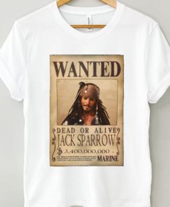 Caribbean Jack Sparrow Wanted Poster T-Shirts