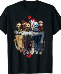 Chibi Character Water Reflection Halloween T-Shirt