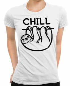 Chill Sloth Womens tshirt