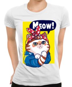 Funny cat pun lover gift owner Ladies Womens T-Shirt