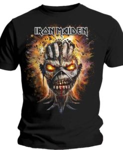 Iron Maiden Eddie Book of Souls Bomb Head Official Tee T-Shirt